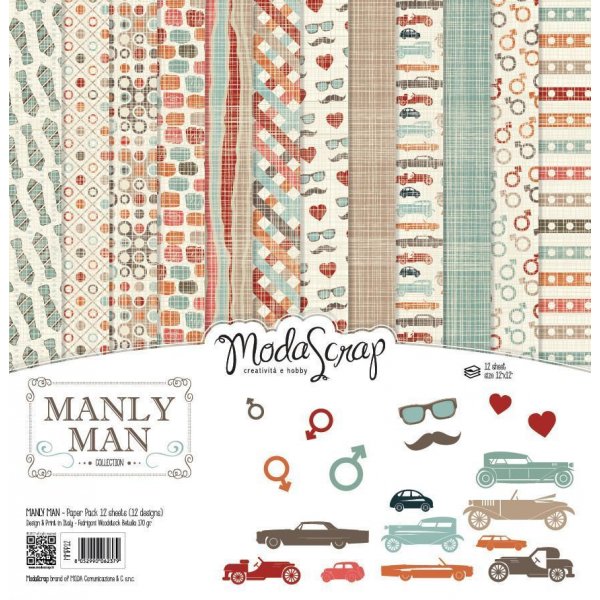 Manly Man - Paper Pack 30,5x30,5 cm - zum Schließen ins Bild klicken