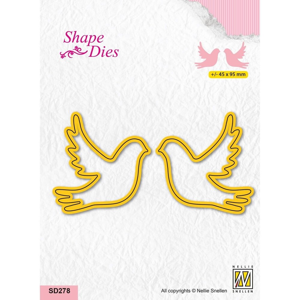 Nellie Snellen Shape Dies - Doves