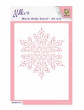 Nellies Choice Mixed Media Stencil Snow Crystal Nellies Choice Mixed Media Stencil Snow Crystal