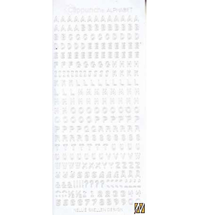Nellie Snellen - Sticker Alphabet White - zum Schließen ins Bild klicken