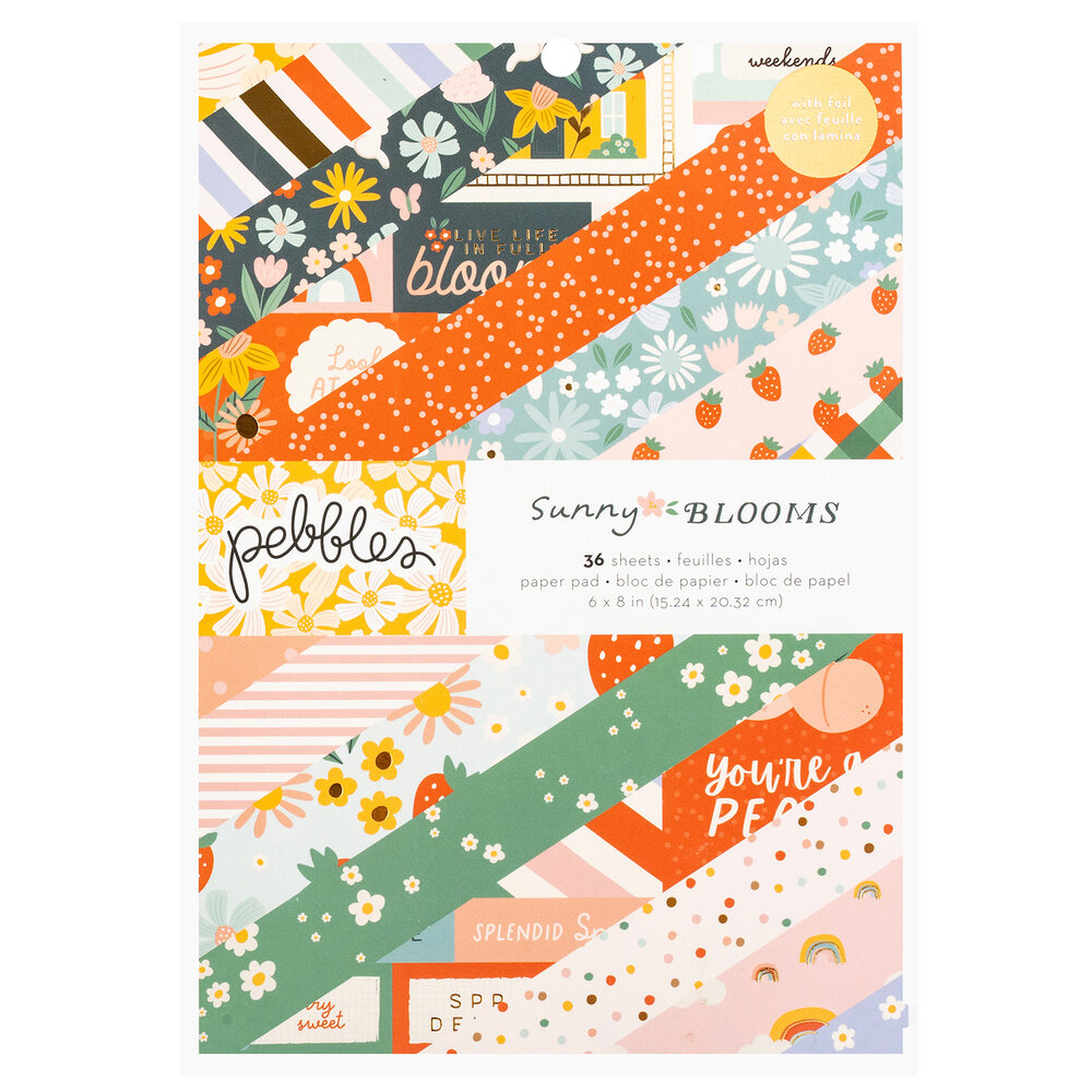 Sunny Bloom - Paper Pad 15,2 x 20,3 cm - zum Schließen ins Bild klicken