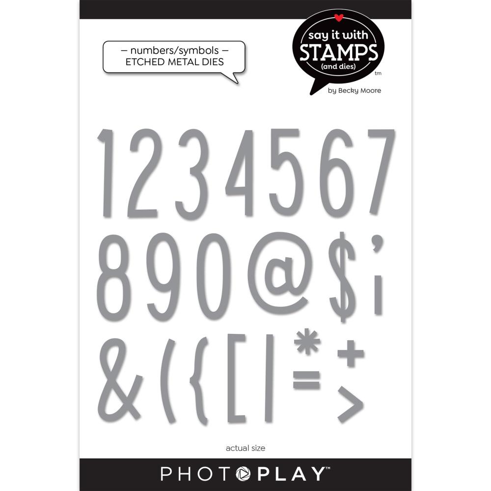 Say it with Stamps Dies - Numbers von photoplay - zum Schließen ins Bild klicken