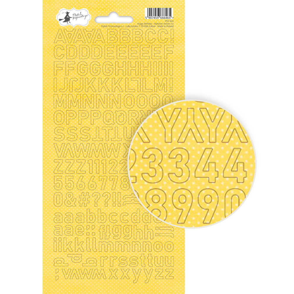 Happy Birthday - 02 Alphabet Sticker - zum Schließen ins Bild klicken
