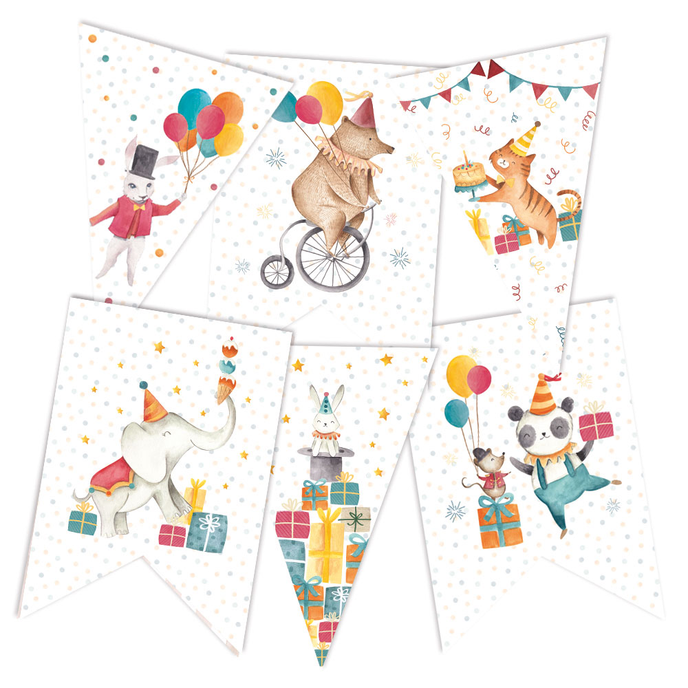 Happy Birthday - Paper Die Cut Garland - zum Schließen ins Bild klicken