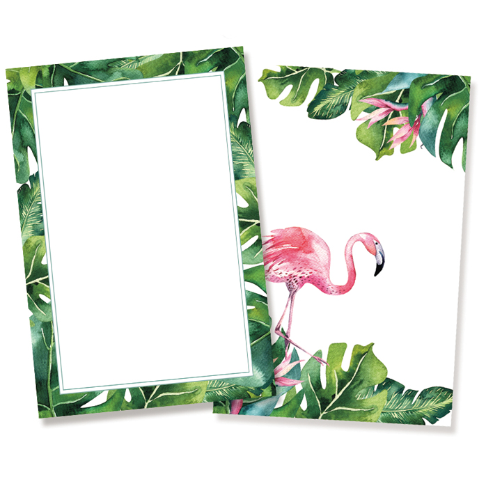 Set of cards Let's flamingle, 6x4"