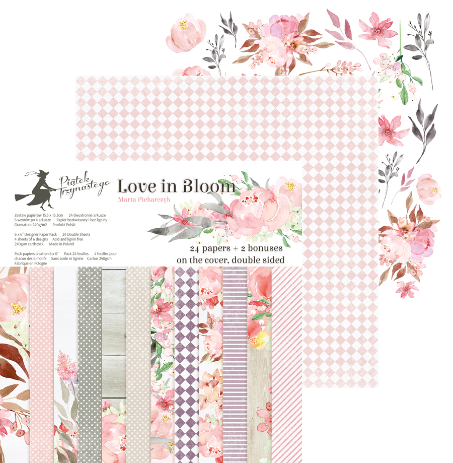 Love in Bloom - Paper Pack 15,2x15,2 cm