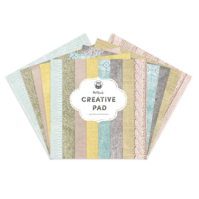Pastel Fabric - maxi creative paper pad 30,5x30,5 - zum Schließen ins Bild klicken