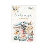 Travel Journal Ephemera Die Cuts Bits and Pieces