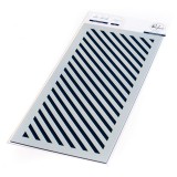 Diagonal Stripe Stencil - 4x9 inch