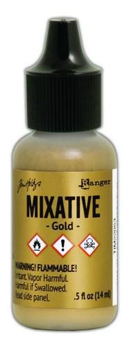 Alcohol Ink - gold Mixative von Ranger 14ml - zum Schließen ins Bild klicken
