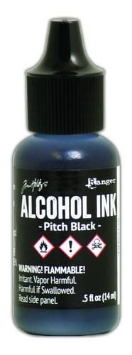 Alcohol Ink - pitch black von Ranger - zum Schließen ins Bild klicken