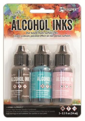 Alcohol Ink Kit - Retro Café 3 x 14 ml - zum Schließen ins Bild klicken