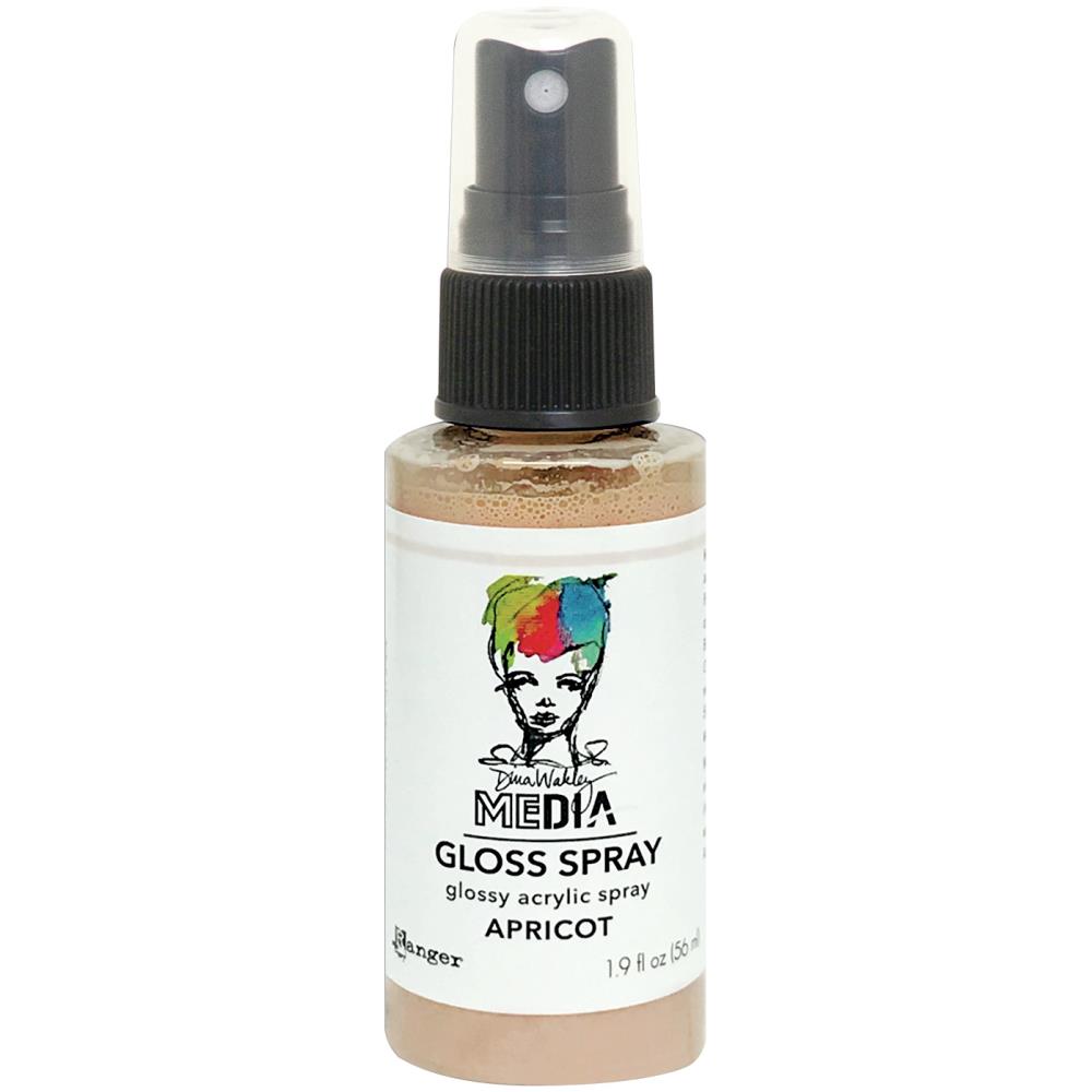 Dina Wakley Gloss Paint Spray - Apricot - zum Schließen ins Bild klicken