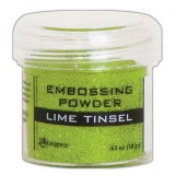 Ranger Embossing Powder - lime tinsel Ranger Embossing Powder - lime tinsel