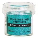 Ranger Embossing Powder - teal tinsel Ranger Embossing Powder - teal tinsel