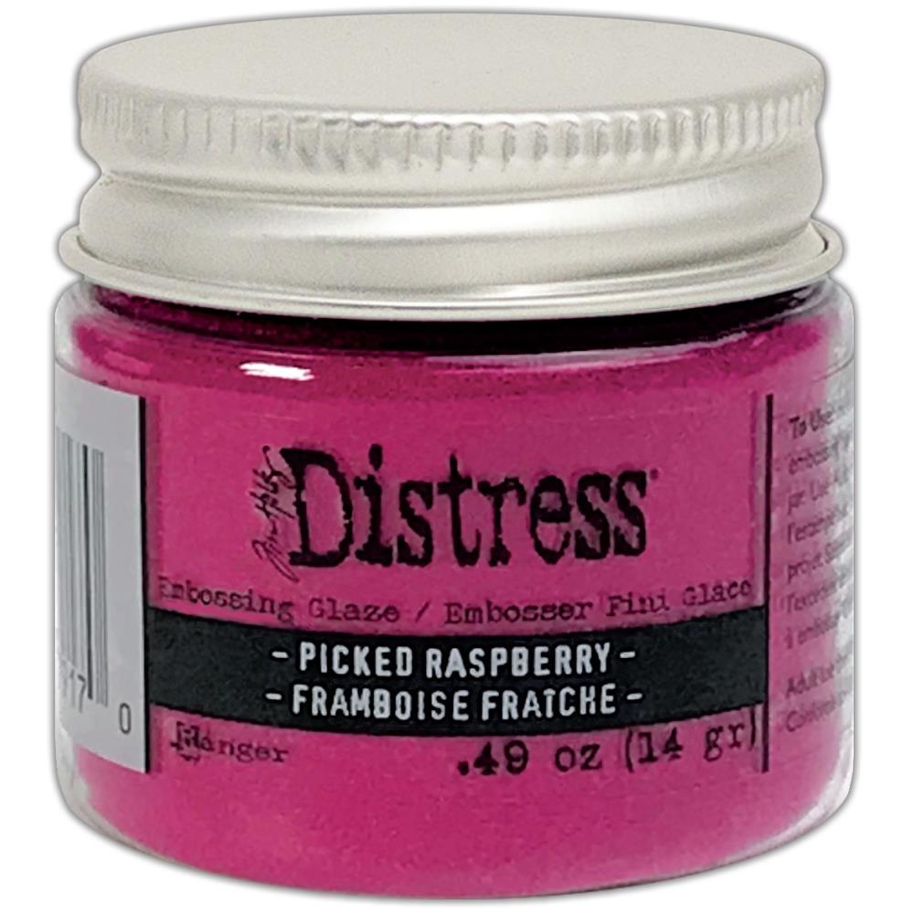 Distress Embossing Glaze - picked rasberry von Ran