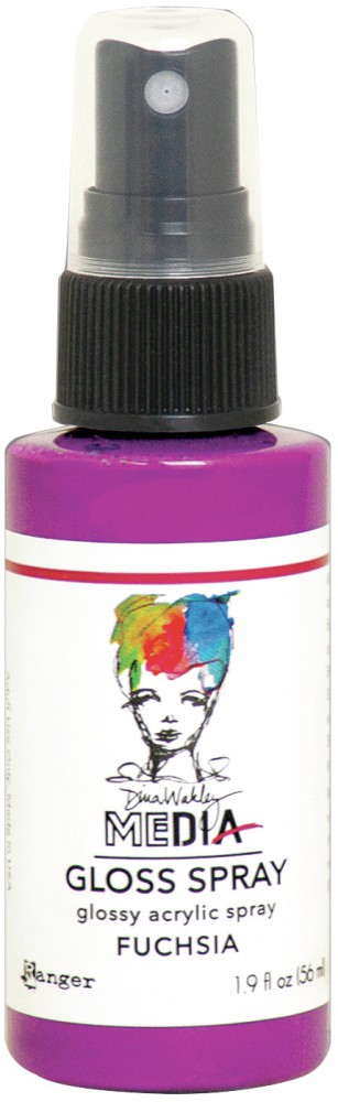 Dina Wakley Gloss Paint Spray - Fuchsia - zum Schließen ins Bild klicken