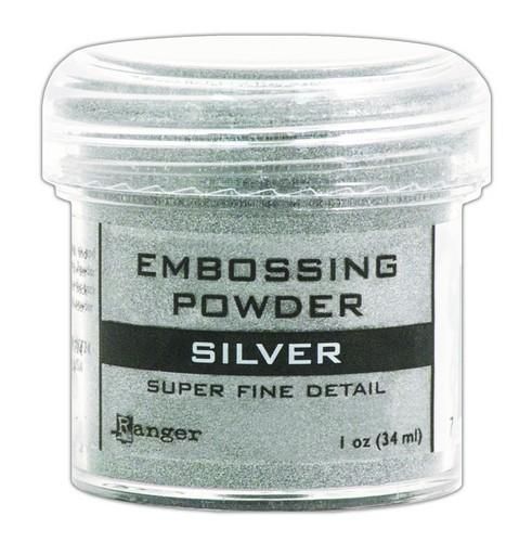 Ranger Embossing Powder - Silver super fine - zum Schließen ins Bild klicken