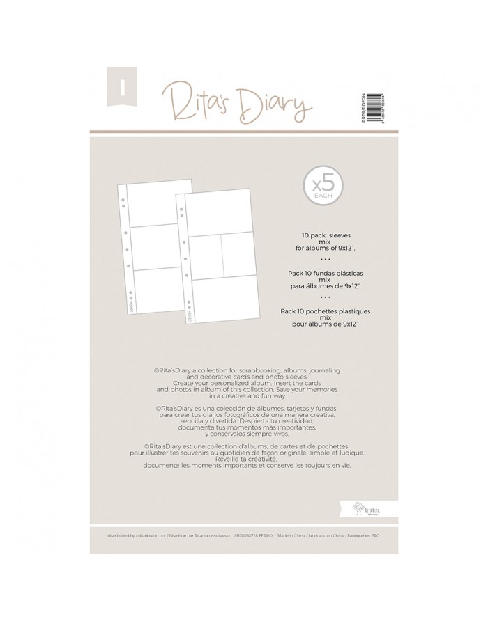 Schutzhüllen Ritas Diary I für 6x12 Alben