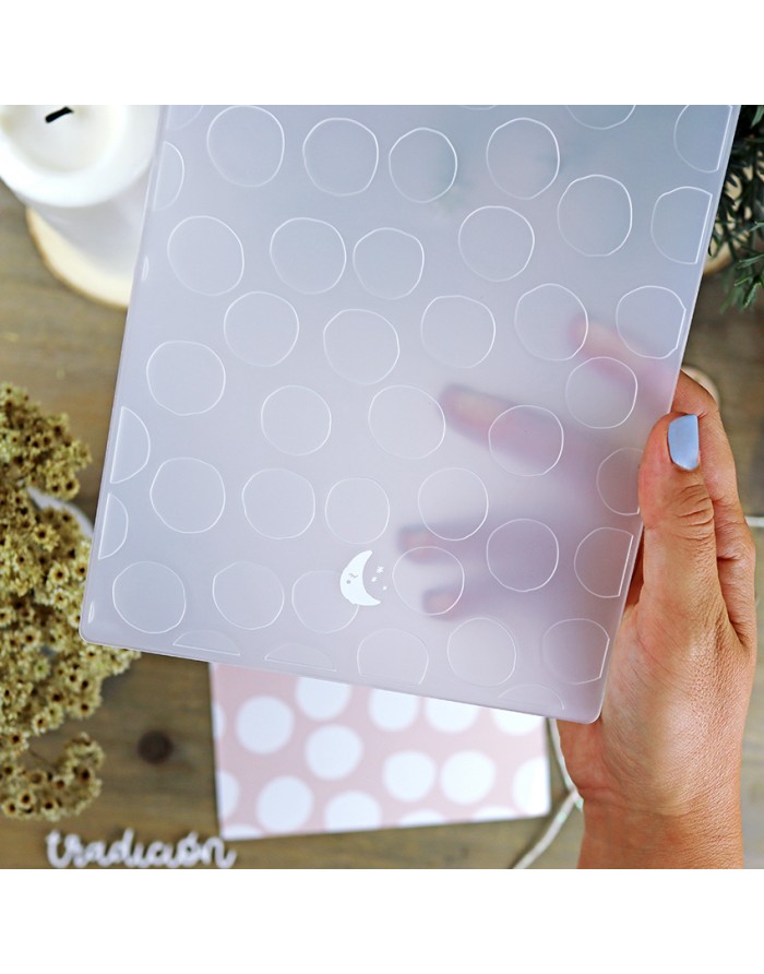 Large Dots Embossing Folder 15x20 cm von Alúa Cid - zum Schließen ins Bild klicken