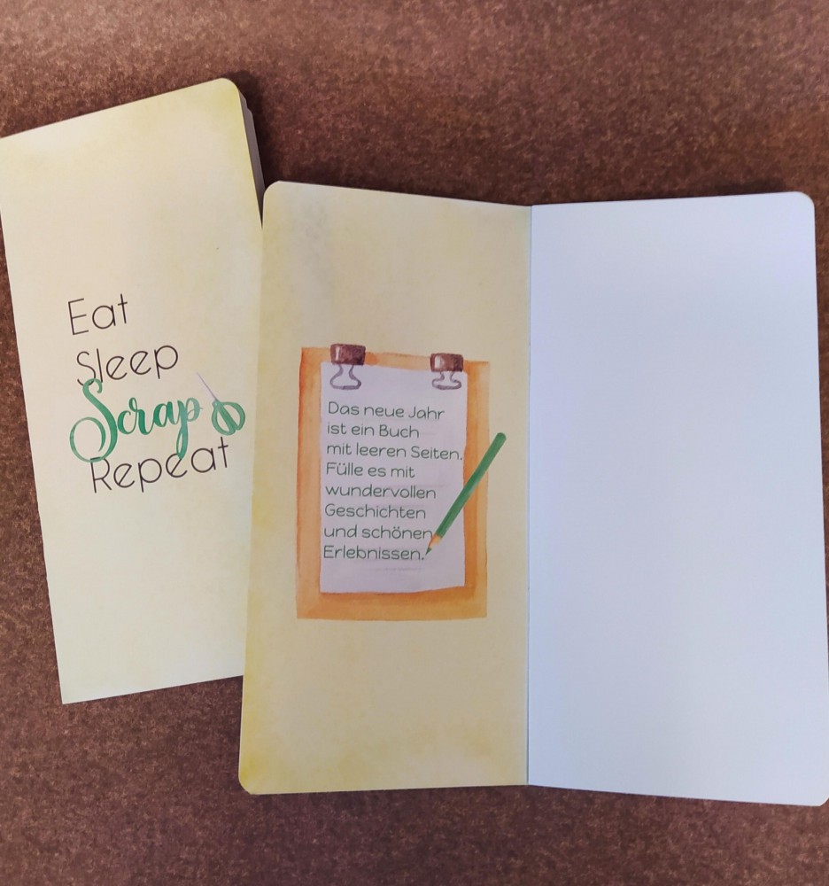 Eat Sleep Scrap Repeat - Notebook von der Scrapboo