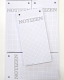 Notizblock - Din lang - gelocht mit Perforation