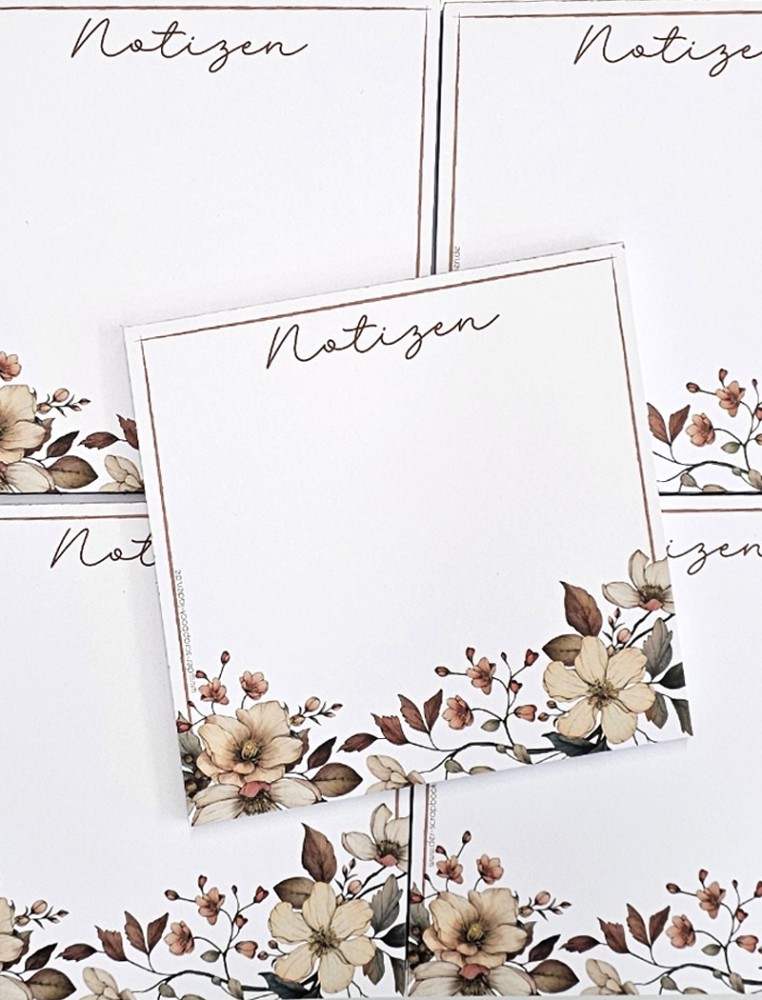 Notizblock - Notizen - quadratisch 14,8 x 14,8 cm - zum Schließen ins Bild klicken
