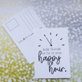 Postkarte "happy hour"