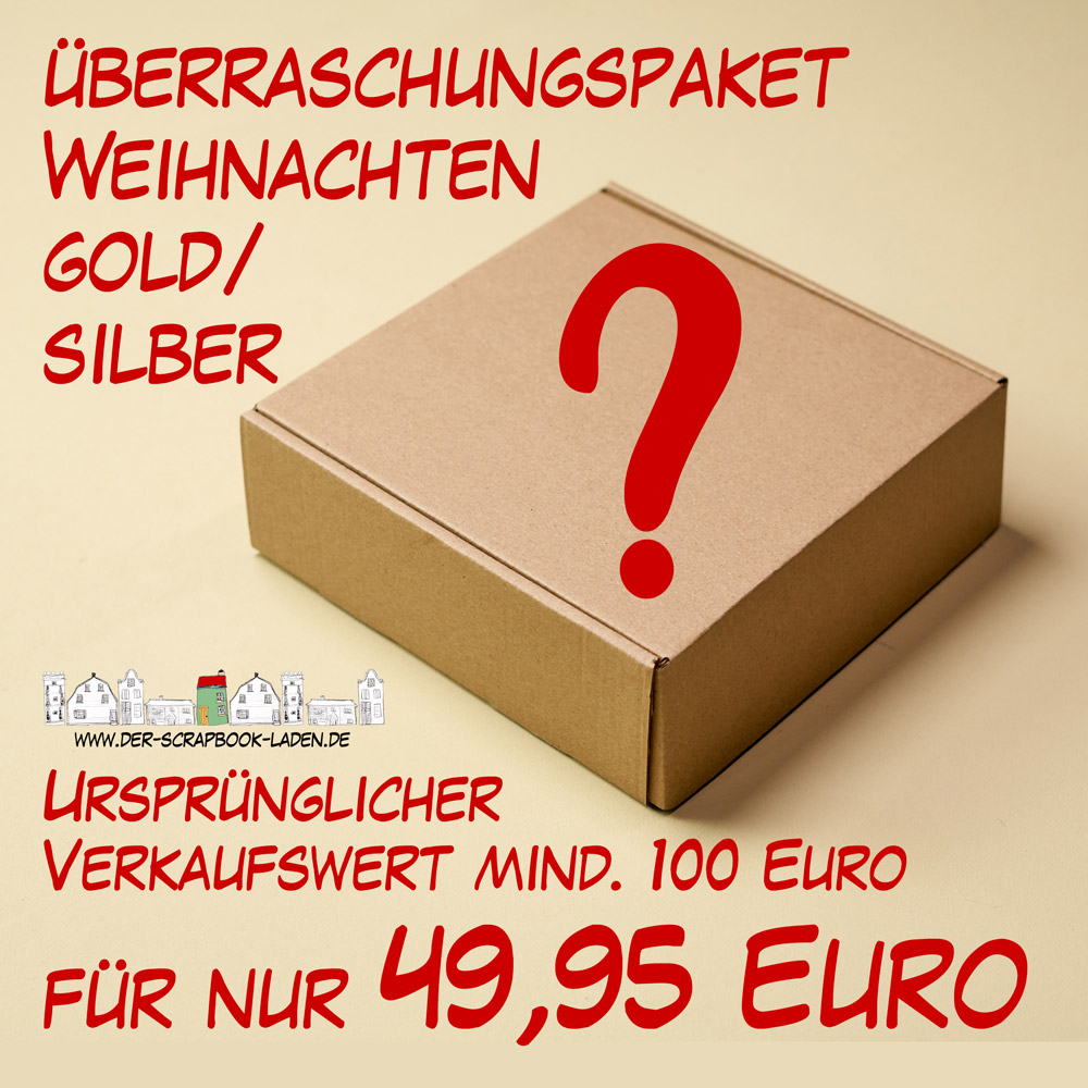 Überraschungspaket - Weihnachten gold/silber