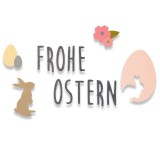 Sizzix Thinlits Die Set 9PK - Frohe Ostern Sizzix Thinlits Die Set 9PK - Frohe Ostern