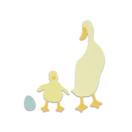 Sizzix Bigz Die - Duck and Duckling 663306 - zum Schließen ins Bild klicken