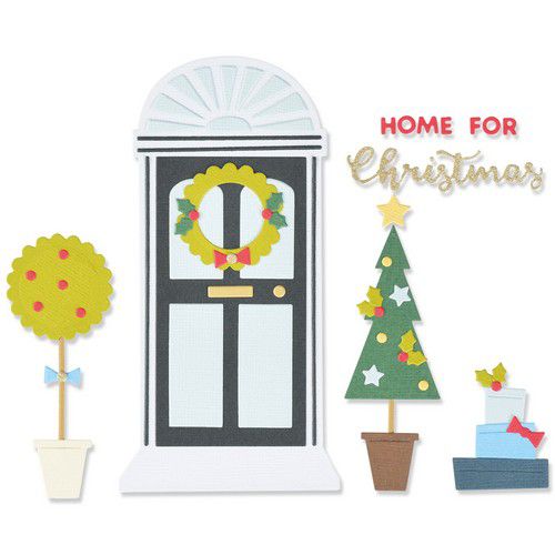 Sizzix Thinlits Die Set 15PK - Home for Christmas - zum Schließen ins Bild klicken