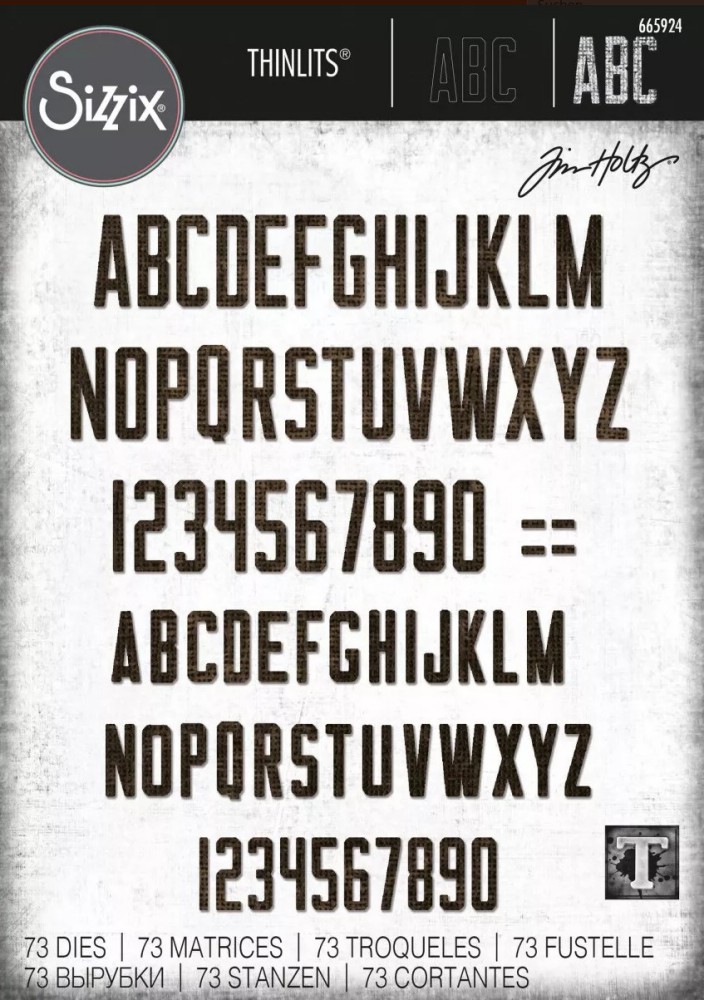 Sizzix Alphanumeric Theorie von Tim Holtz
