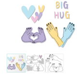 Big Hugs - Sizzix Framelits Die & Stamp Set