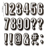 Sizzix - Alphanumeric Shadow Numbers von Tim Holtz Sizzix - Alphanumeric Shadow Numbers von Tim Holtz