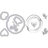 Wax Seal - Sizzix Framelits Die & Stamp Set By Kat Wax Seal - Sizzix Framelits Die & Stamp Set By Kat