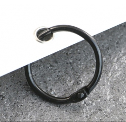 Buchbindering - schwarz 3,8 cm / 1.5 inch - zum Schließen ins Bild klicken