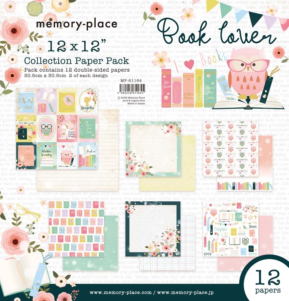 Memory Place - Book Lover Paper Pack 30,5x30,5 cm - zum Schließen ins Bild klicken