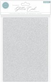 Craft Consortium Glitter Card Silver - Din A4 / 10