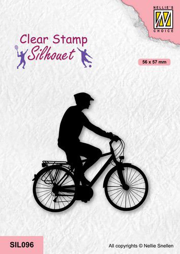 Nellies Choice Clearstempel - Cycling Silhouette S