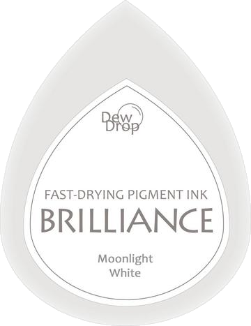Archival Ink Brilliance Dew Drop Moonlight White