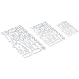 Retro Alphabet Trio - Elizabeth Craft Die Retro Alphabet Trio - Elizabeth Craft Die