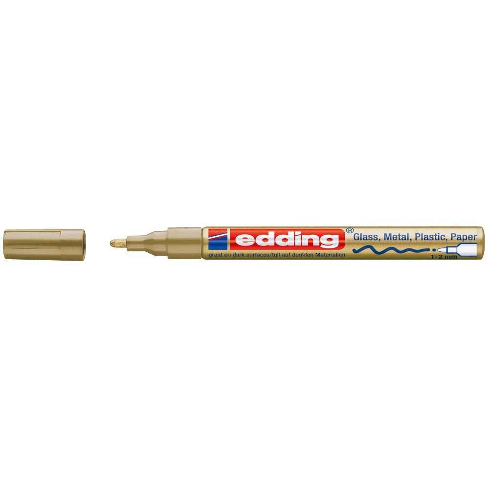 Edding Lackmarker gold Spitze 1-2 mm - zum Schließen ins Bild klicken