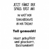 Abgänger 2 - Clear Stamp Set von efco Abgänger 2 - Clear Stamp Set von efco