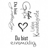 Clear Stamp - Du bist einmalig