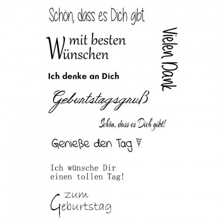 Clear Stamp Set - Geburtstag 2