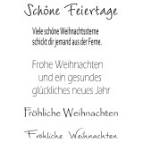 Clear Stamp Set - Schöne Feiertage Clear Stamp Set - Schöne Feiertage