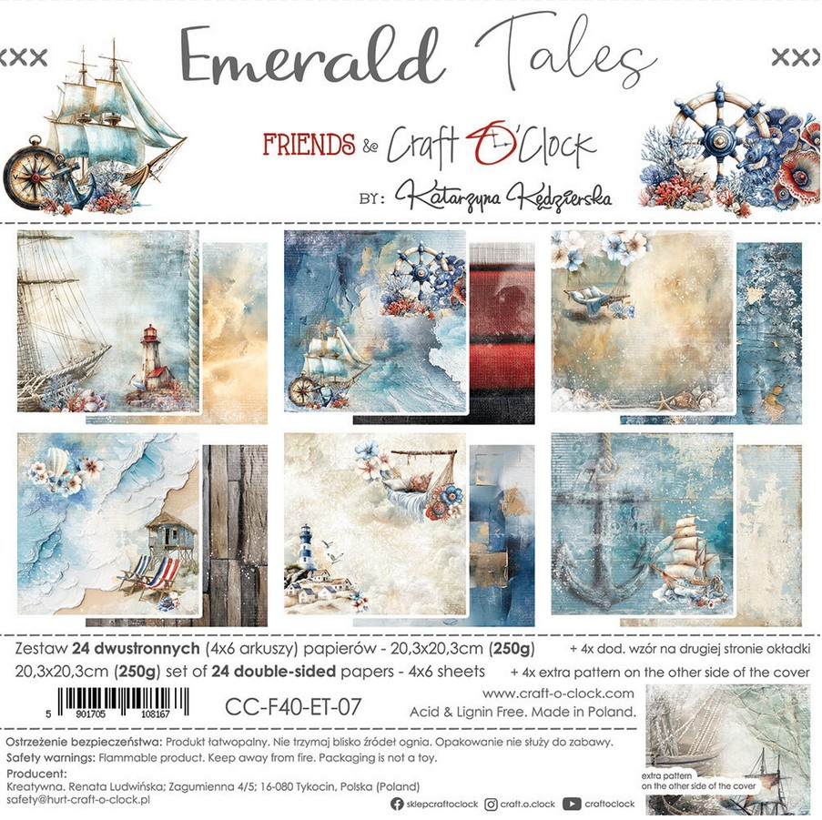 Emerald Tales Paper Set 20,3x20,3 cm