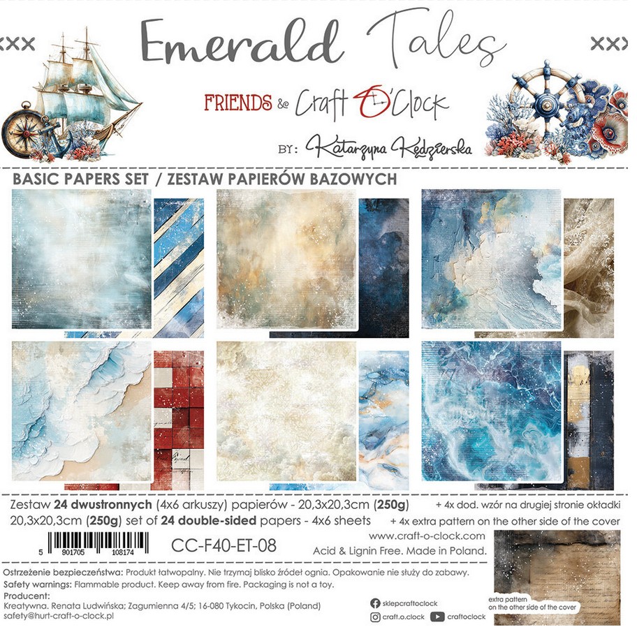 Emerald Tales Basic Paper Set 20,3x20,3 cm