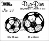 Crealies Duo Dies no. 29 Fußbälle 30x30mm-40x40mm Crealies Duo Dies no. 29 Fußbälle 30x30mm-40x40mm